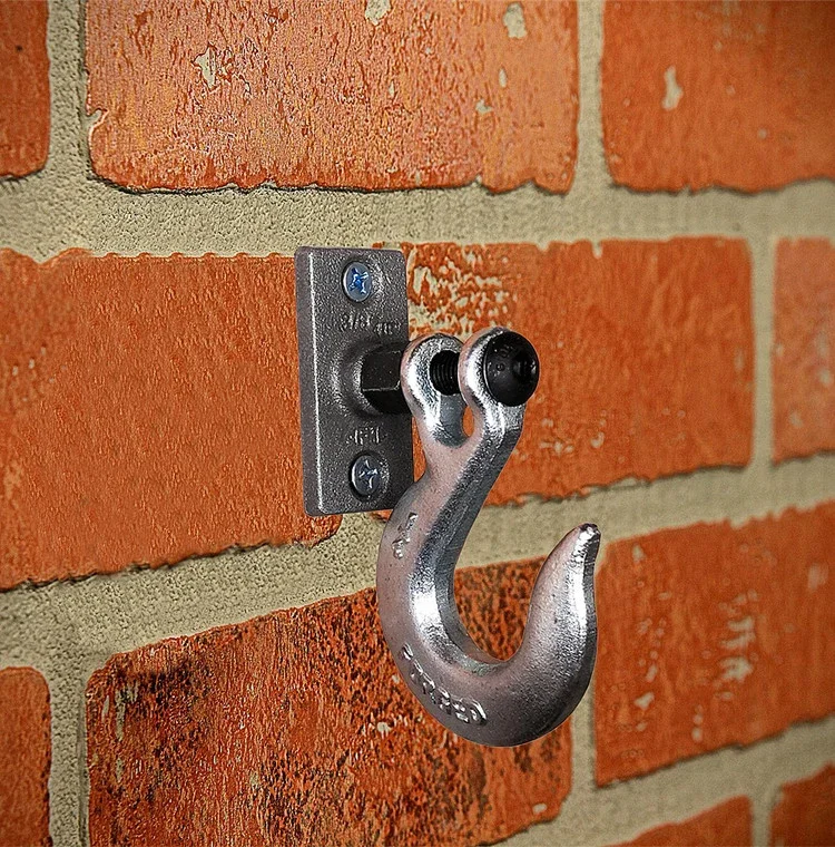 

high quality cast iron Industrial wind hooks Vintage style coat hooks Creative wall coat hooks Metal Robe hooks