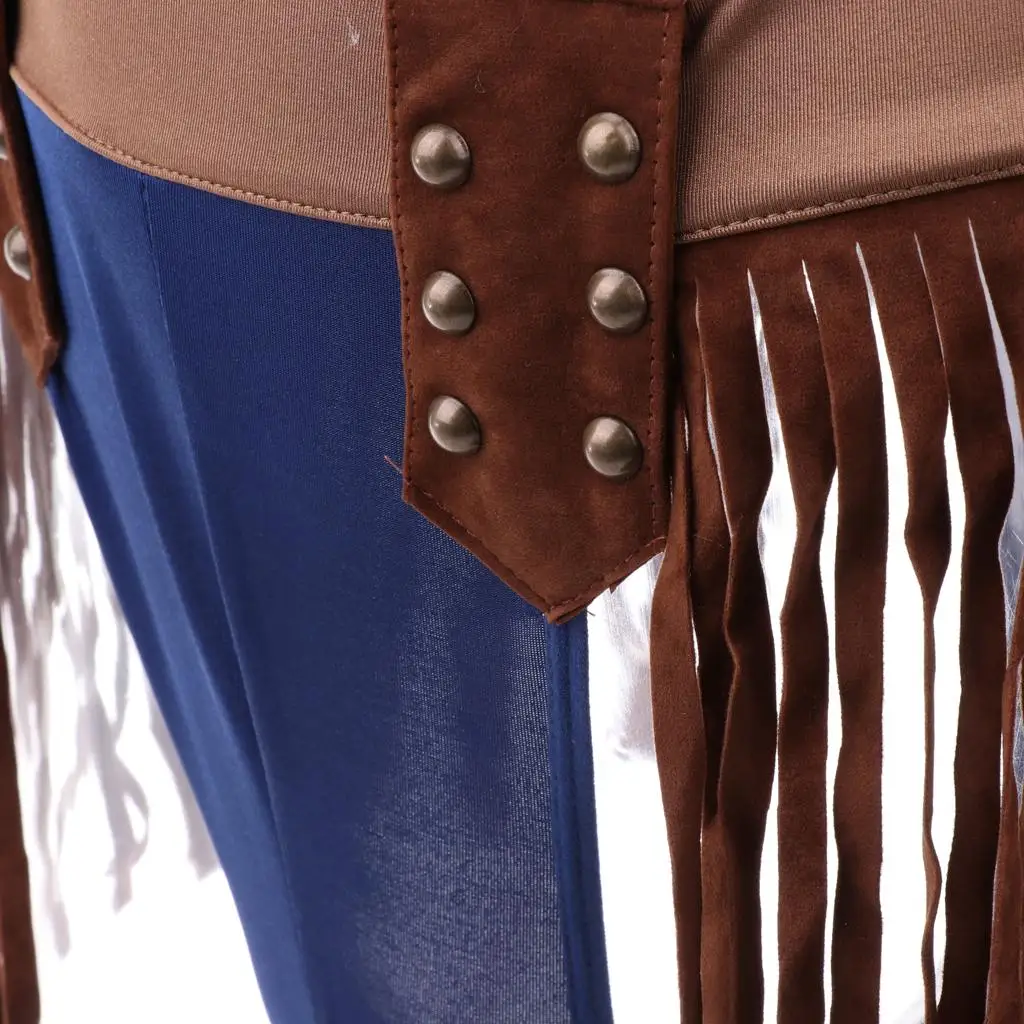 Uniforme de vaquero para hombre, ropa interior de Cosplay, disfraz elegante, traje de dos piezas