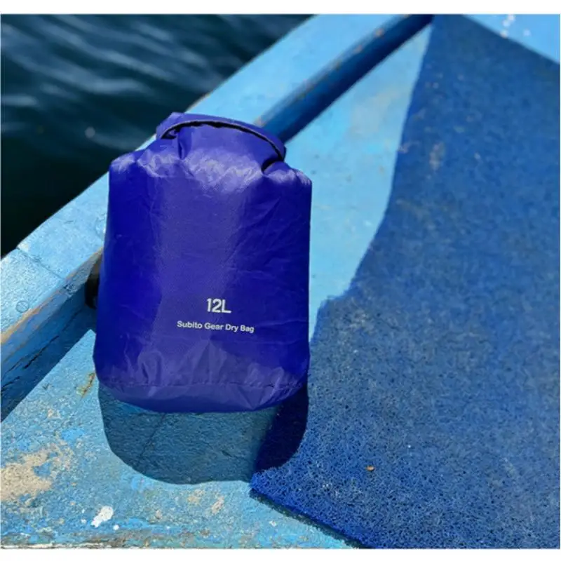 Saco estanque à prova d'água 3L 5L 12L 20L 35L, ultraleve, para armazenamento ao ar livre, para caiaque, rafting, natação, drifting, camping e praia.