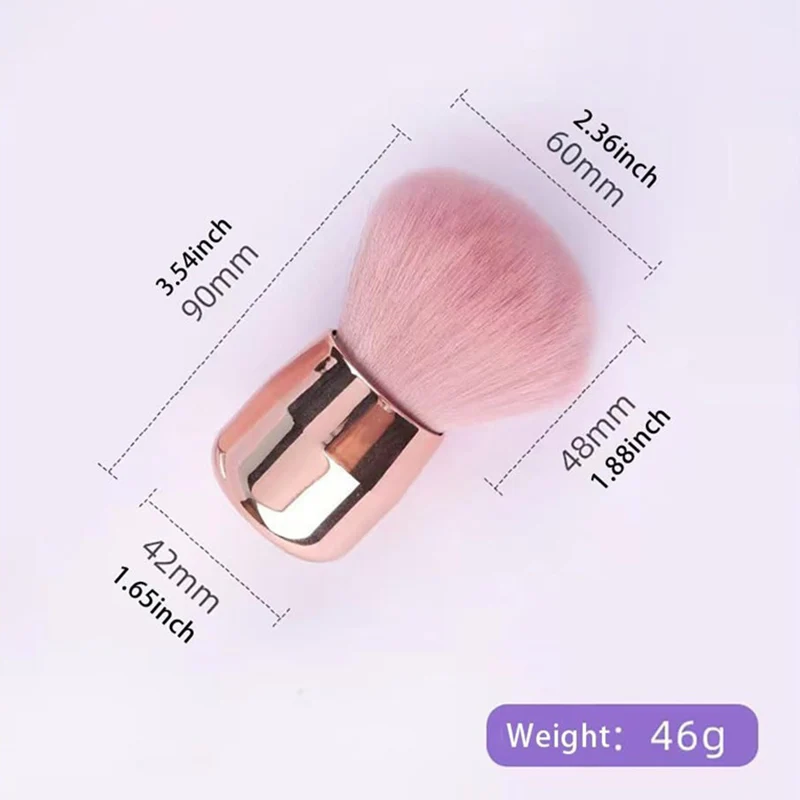 Nail Dust Cleaning Brush Mushroom Head Nail Brush Removal Large Size Nail Dust Brush Acrylic UV Gel Polish Powder Cleaning Tool