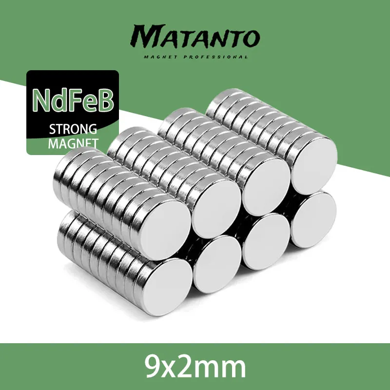 

20/50/100/200/500PCS 9x2mm Super Strong Round Small Magnet N35 Neodymium Magnets Powerful Circular 9*2mm DIY Fridge Magnet