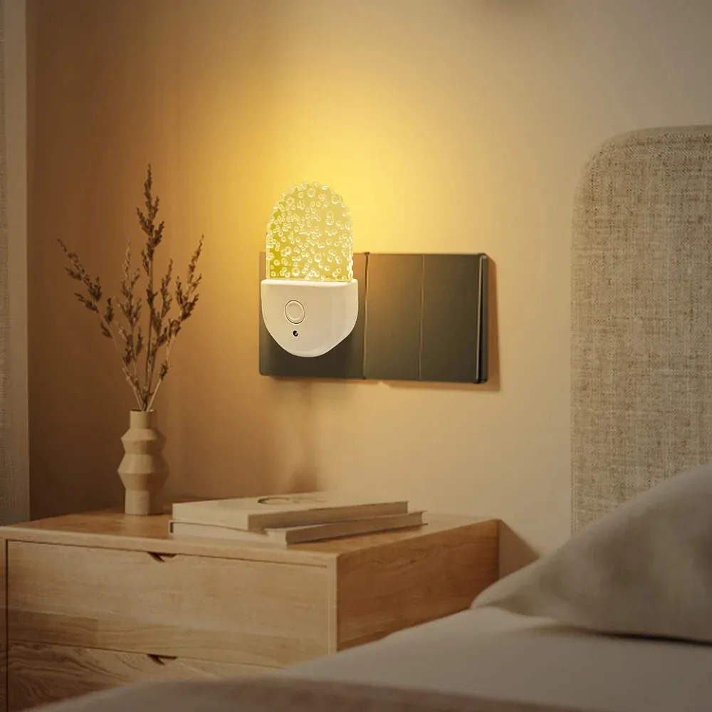 Lámpara de noche, luz nocturna, enchufe UE EE. UU., protección ocular, Mini lámpara LED de pared, regalo para niños, uso para el hogar, pasillo, dormitorio, sala de estar, alimentación para bebés