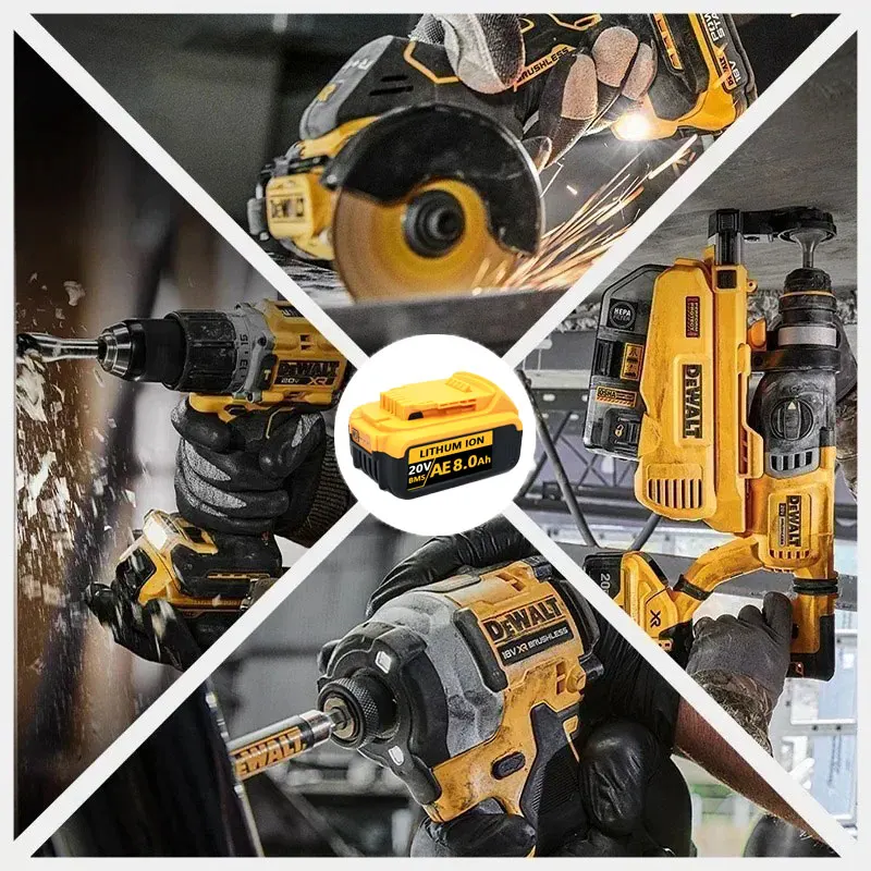 DEWALT 20V/60V 배터리 DCB606 DCB609 DCB182 DCB205 DCB206 DCB209 전동 공구용 정품 플렉스볼트 18V 배터리 6AH 9AH 배터리 🦾