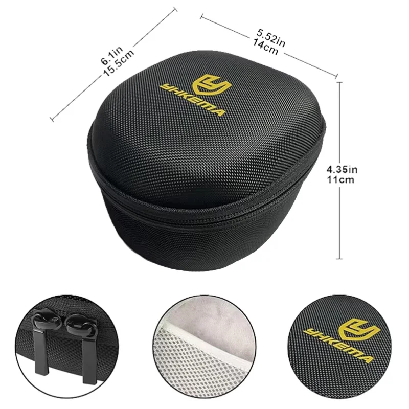 Portable Hard EVA Case for Walker's Razor Howard Leight Shooting Earmuff, Shock‑Proof Protective Storage Bag, Only Case