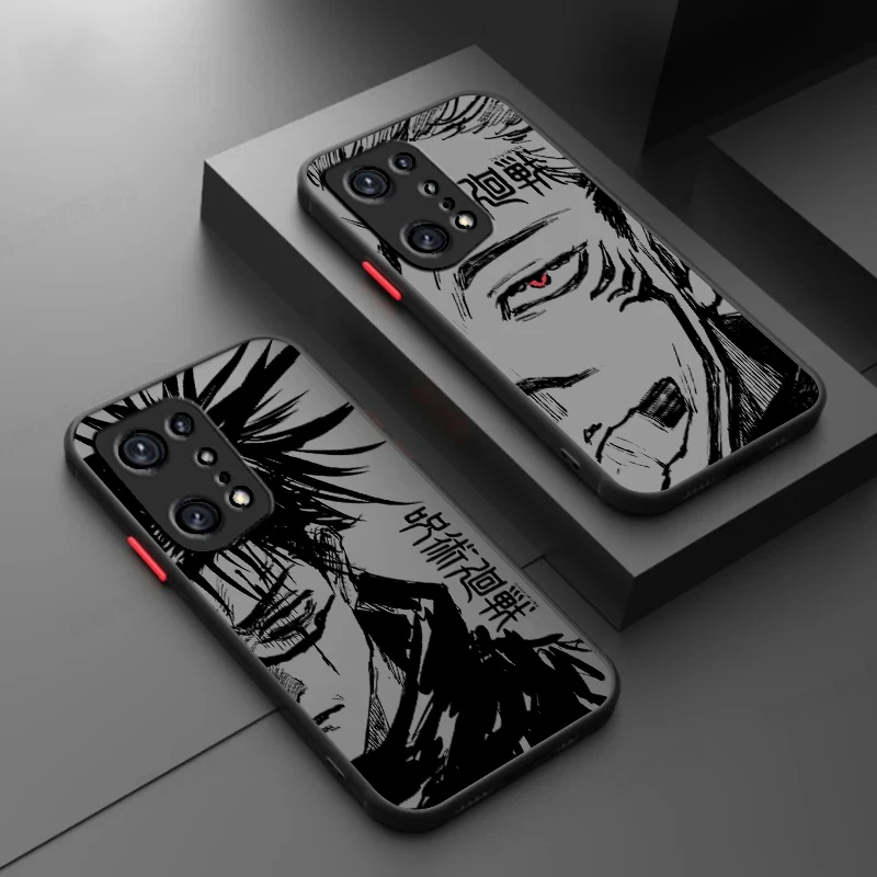 J-ujutsu K-aisens Anime For OPPO Realme 11 10 9 Pro Plus 9i 8i 7i 6S 5 6i 5i Pro Global 4G 5G Frosted Translucent Phone Case