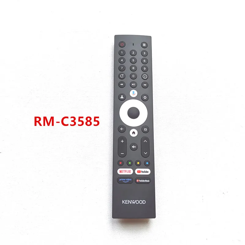 Подходит для KENWOOD 43-дюймового смарт-телевизора с голосовым пультом Bluetooth RM-C3570 RM-C3585