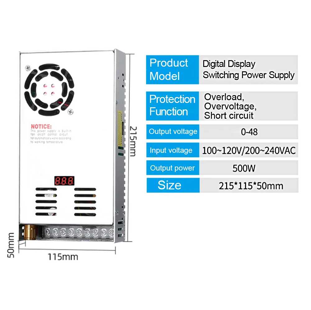 500W Silnik wrzeciona CNC chłodzony powietrzem 48VDC + Regulator prędkości zasilania ER16 Tuleje zaciskowe 52mm Wspornik 12000 obr./min CNC Router