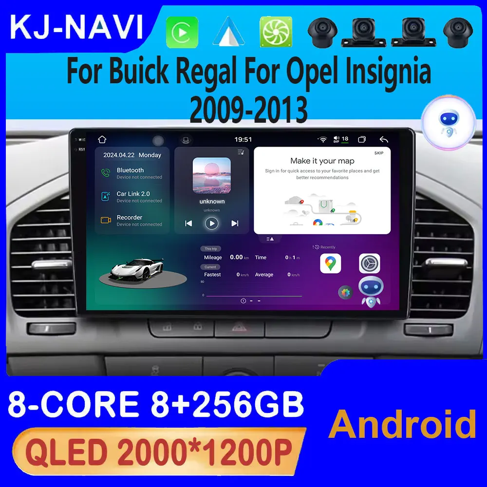 

Android Auto Car Radio Multimidia Video Player For Buick Regal For Opel Insignia 2009 - 2013 Wireless Carplay Stereo WIFI+4G