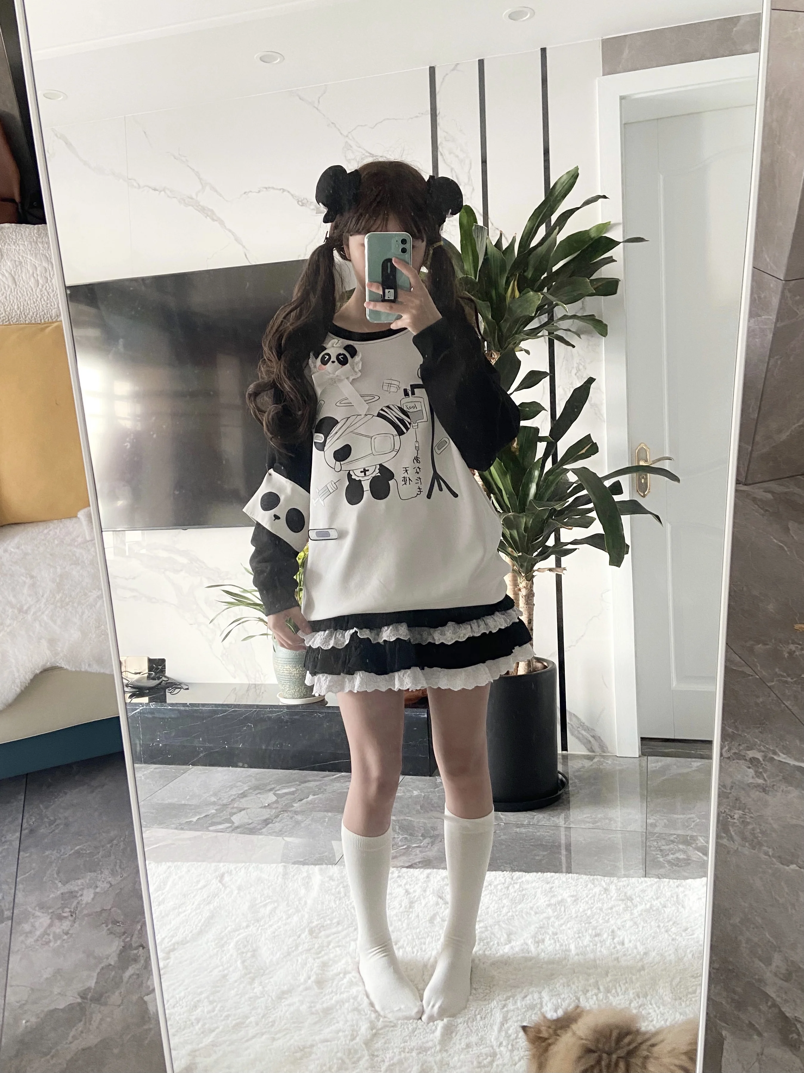 Original Japanese Cute Soft Girl Y2k Hoodies Autumn Clothes for Women Spring and Autumn New Sweet Long Sleeve Sweatshrt Ladies