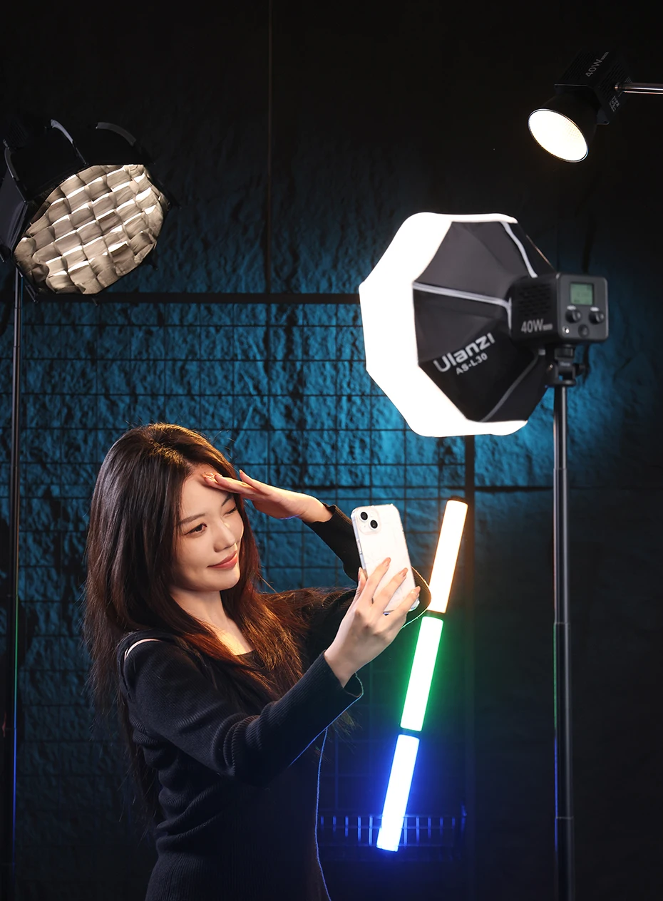 Ulanzi AS-L30 30 cm Mini-Bowens-Montage-Laterne, Softbox, weiches, gleichmäßiges Licht, Schnellverschluss für Ulanzi 40 W LT028 60 W LT005 Licht – Detail 3