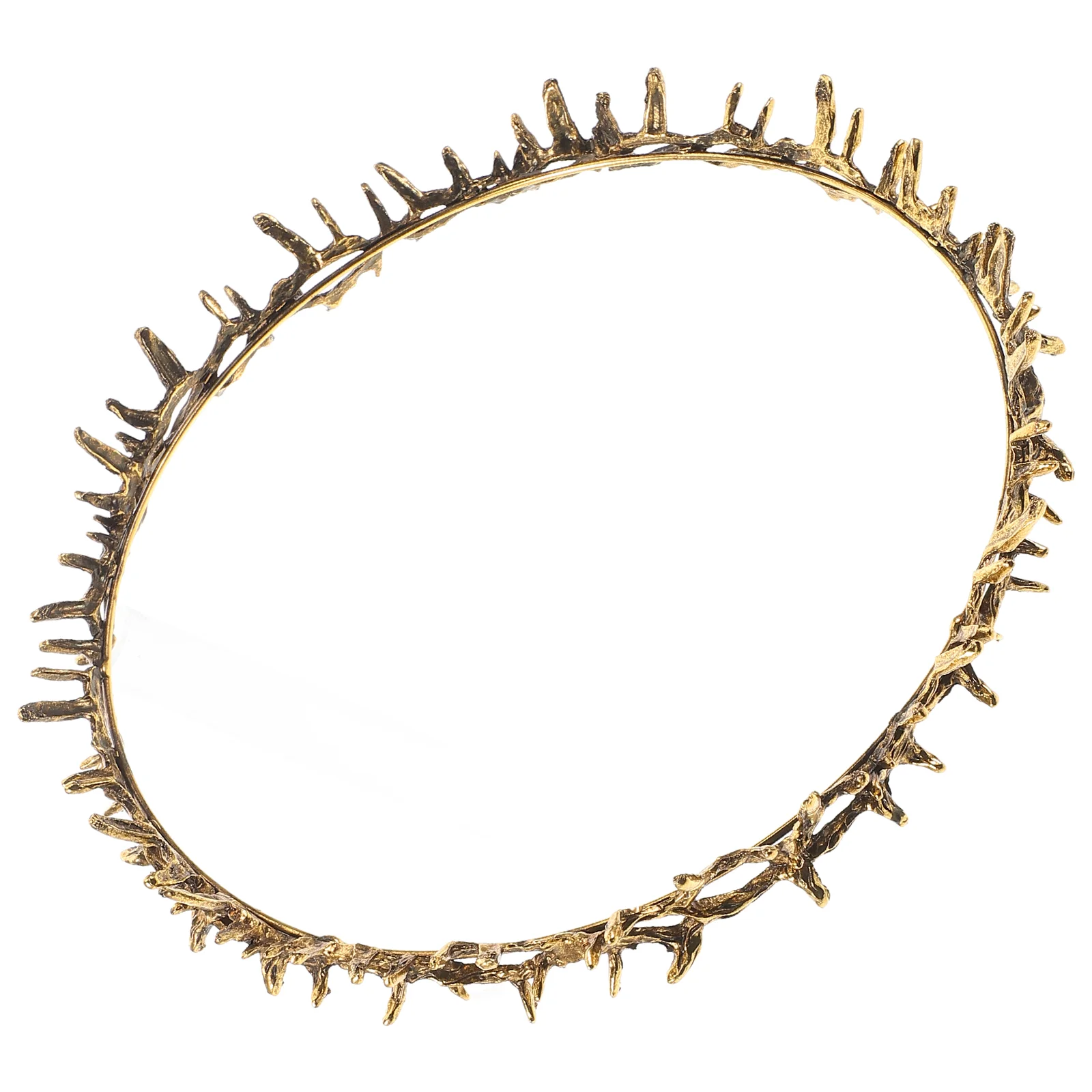 Crown of Thorns Barbed Wire Bracelet Women Accessories Mens Renaissance Metal Headpiece