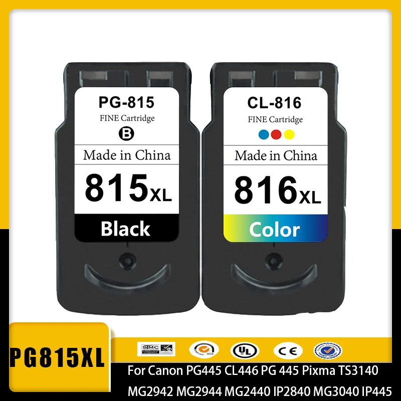 

PG815XL CL816XL PG815 CL816 Ink Cartridge for Canon IP2780 IP2788 MP236 MP259 MP288 MP498 MX348 MX358 MX368 MX418 MX428 Printer