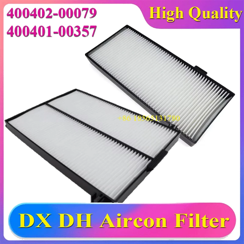 DX225LCA DX225LC DX225  Air Conditioner Fliter 400401-00357  400402-00079 Air Filter for Doosan Excavator Aircon Filter