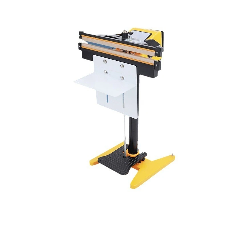 Aluminum frame foot operated sealing machine plastic sealing