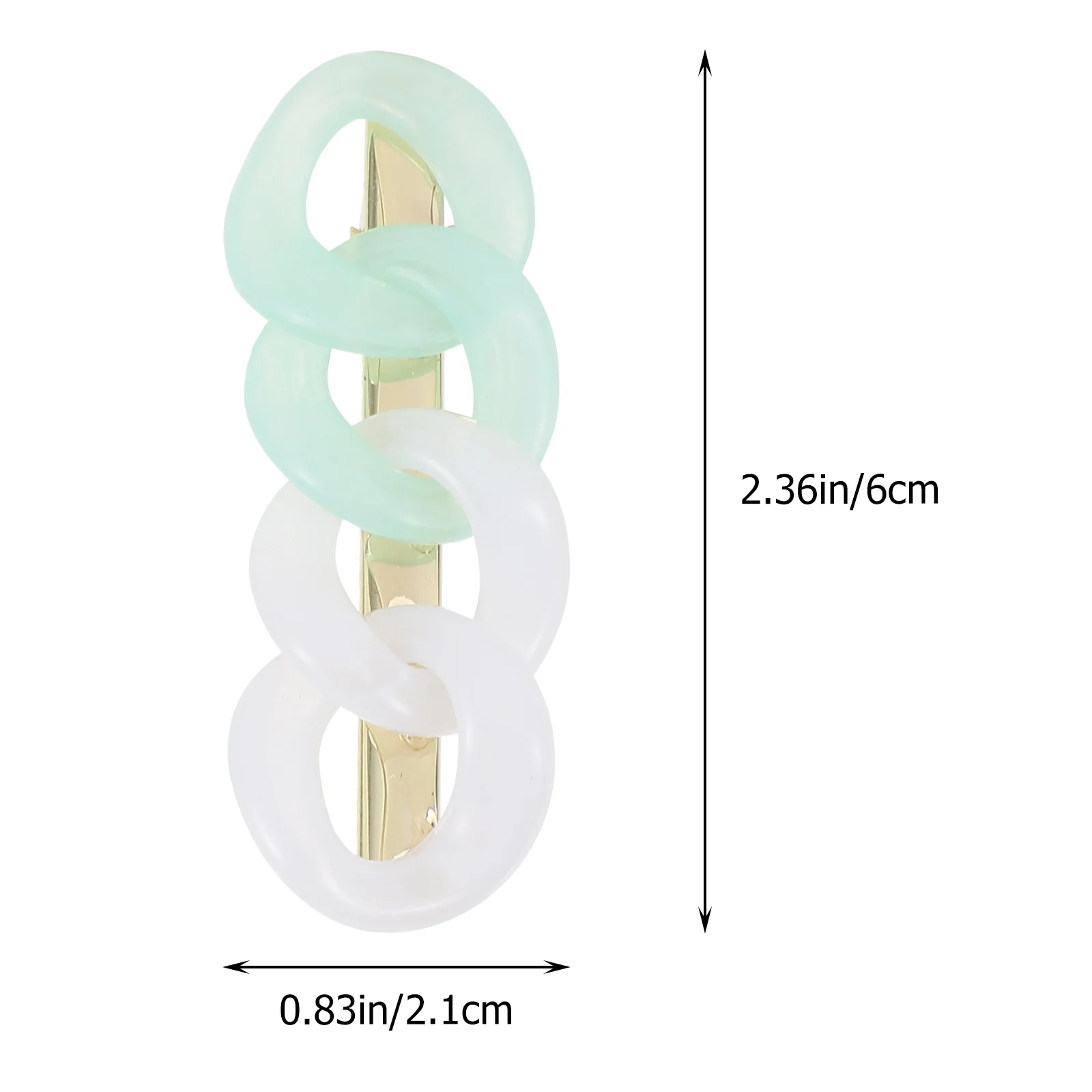 

2Pcs Unique Hair Clips Stylish Resin Accessories Polished Beautiful Gift for Wife Girlfriend Hollow Hair Clips