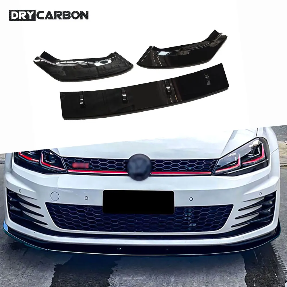 

Car Front Bumper Lip Diffuser Spoiler Splitters for Volkswagen Golf 7 MK7 GTI R Rline 2013 2014 2015 2016 Body Kits Accessories