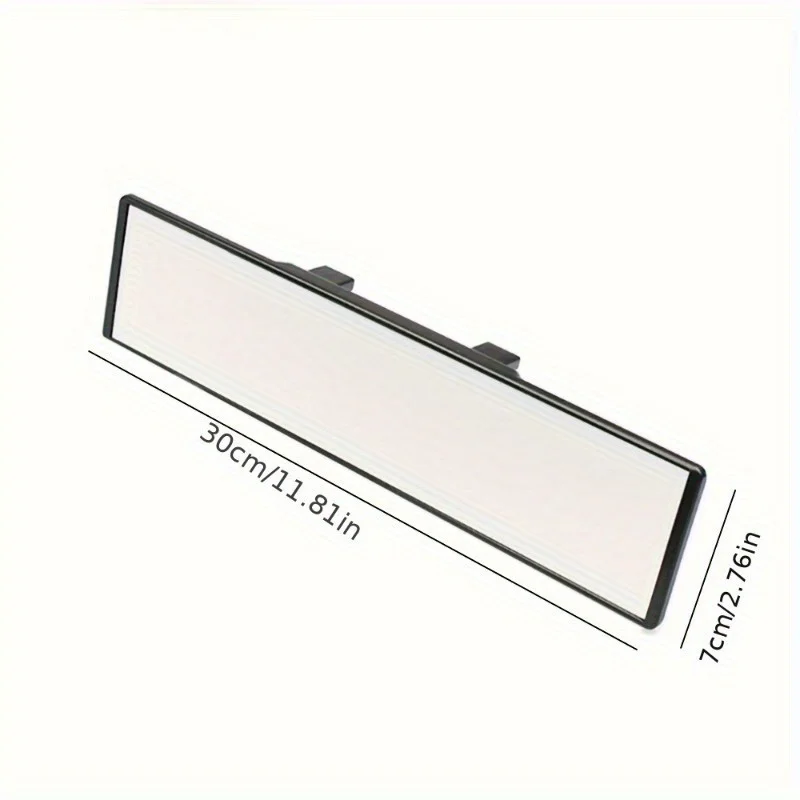 1pc Universal 11.81-inch panoramic convex rearview mirror! Internal clip on wide-angle rearview mirror - reduces blind spots