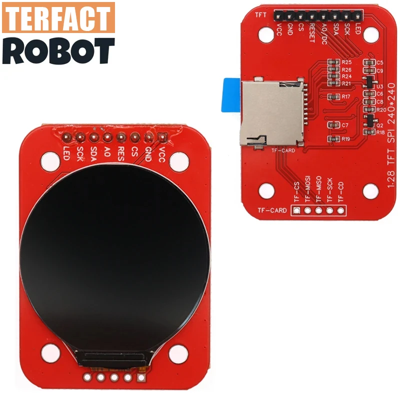 Display TFT Modulo display LCD TFT da 1,28 pollici Rotondo RGB 240*240 GC9A01 Driver 4 fili Interfaccia SPI 240x240 PCB per Arduino