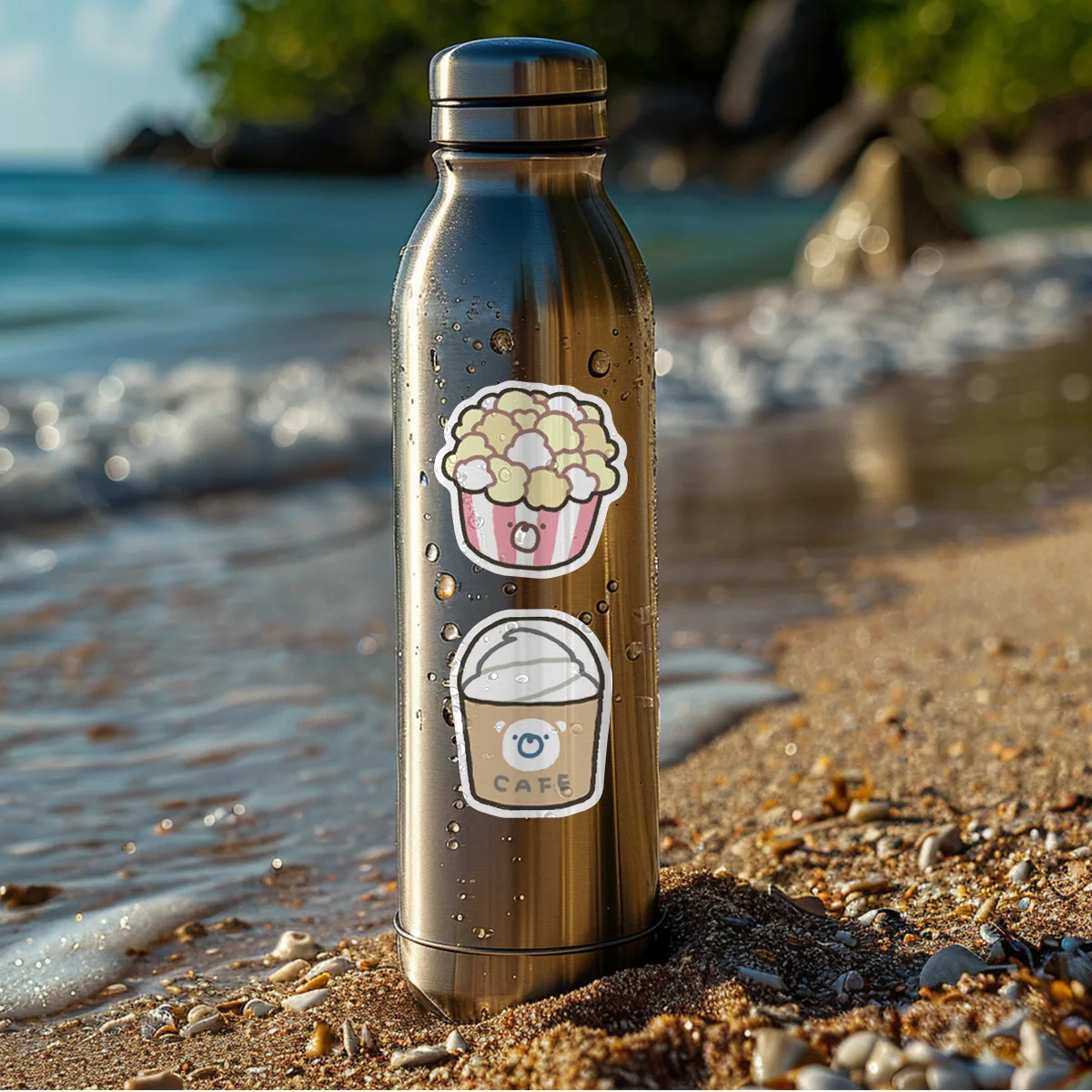 10/30/50PCS stile manga giapponese stile carino cibo graffiti adesivi per tazza d'acqua telefono computer notebook cancelleria bagagli