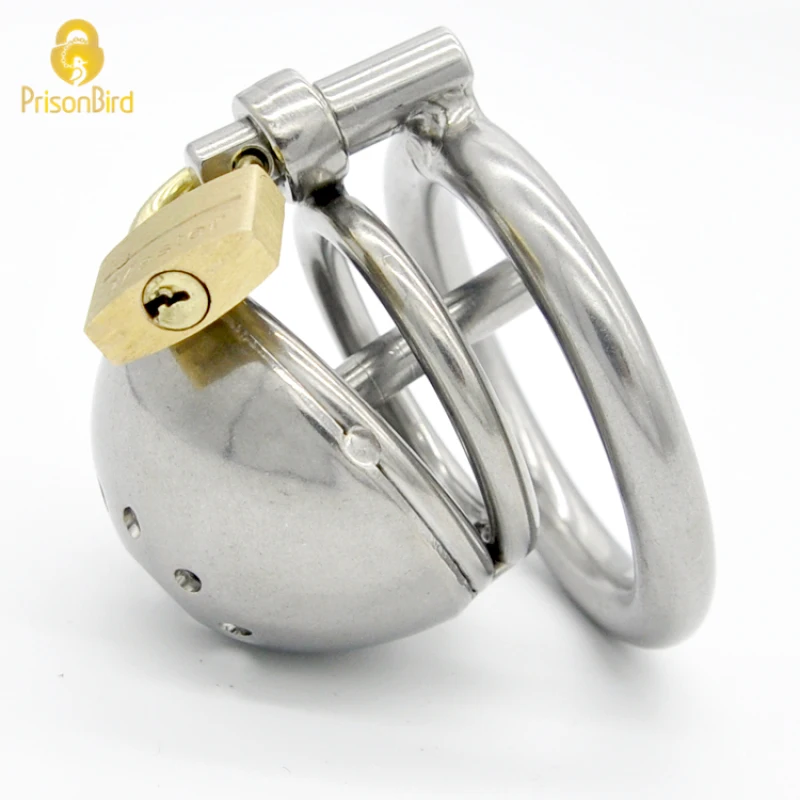 CHASTE BIRD Stainless Steel Male Chastity Device with Urethra Catheter Plug Cock Cage Belt Penis Ring Sex Toy BDSM A127