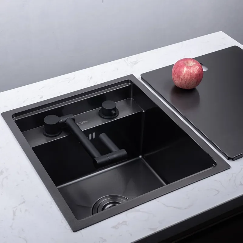 for Nakajima Hidden Sink Nano Black Invisible Handmade Basin Flat Embedded Undercounter Small Bar Pantry Pool Taichung