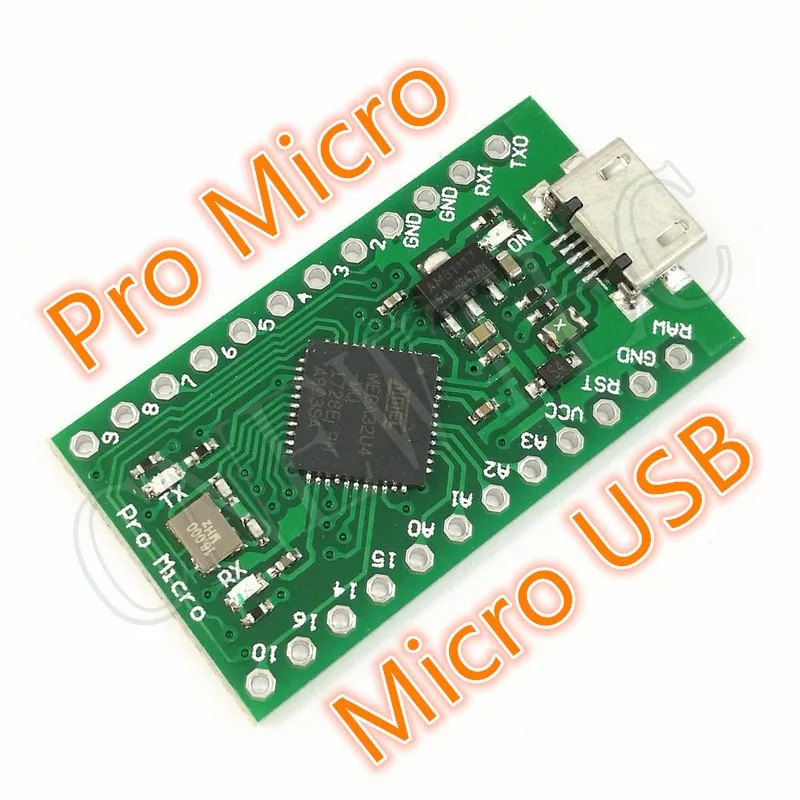 Модуль Pro Micro ATmega32U4 5 В/16 МГц, микроверсия, замена Pro Mini ATmega168 ATmega328 Интерфейс Micro USB