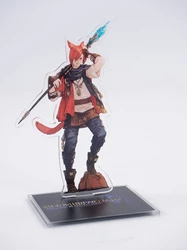 Final Fantasy XIV FF14 G'raha Tia Anime Acrylic Stand Figure Standing Model Desktop Plate Stand Ornaments Girl's Birthday Gift