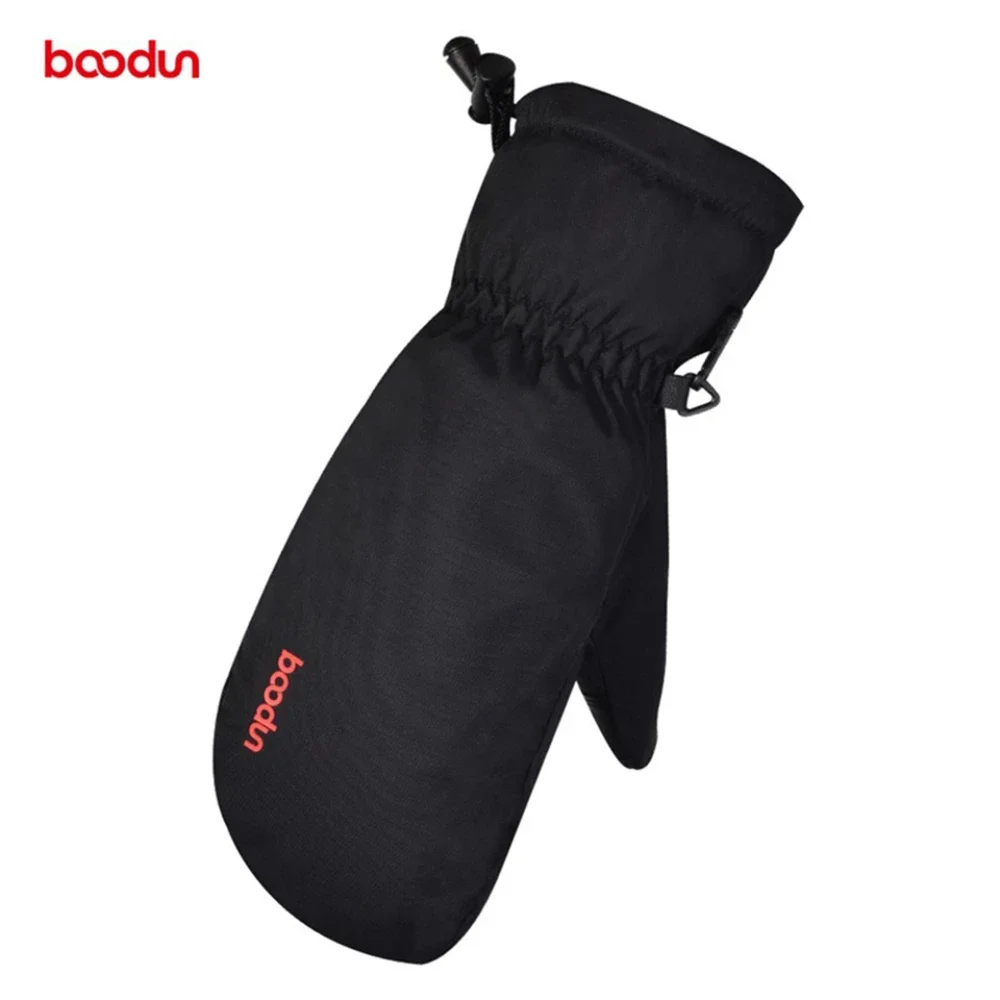 Boodun-guanti da sci invernali caldi da uomo e da donna, guanti per sport all\'aria aperta, addensati, climi freddi, antivento, guanti da Snowboard