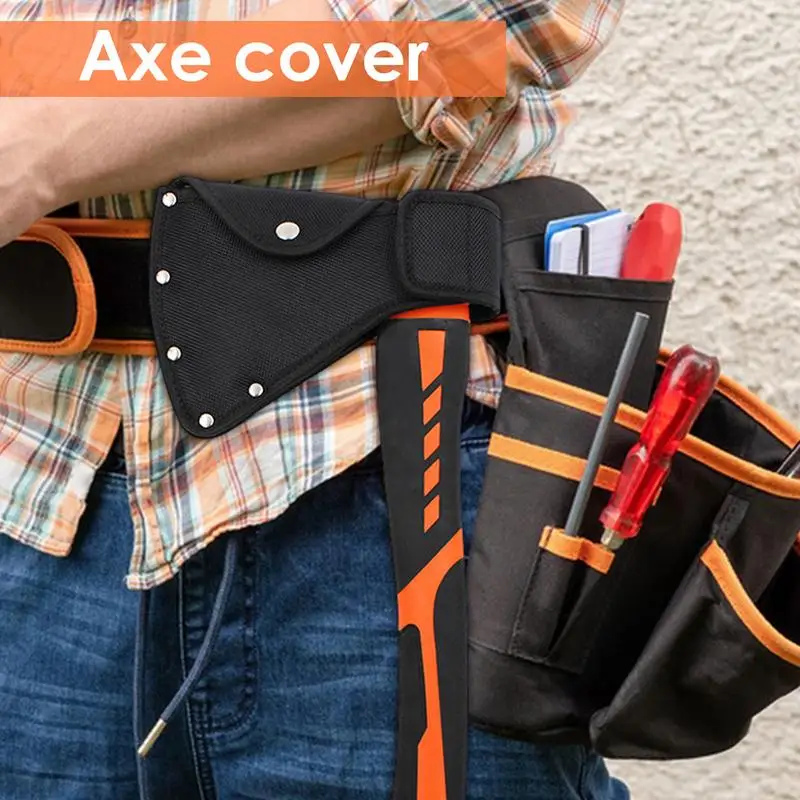 Axe Sheath Head Cover Hatchet Head Holster Nylon Protective Sleeve Portable Multifuntional Axe Head Blade Protective Cover