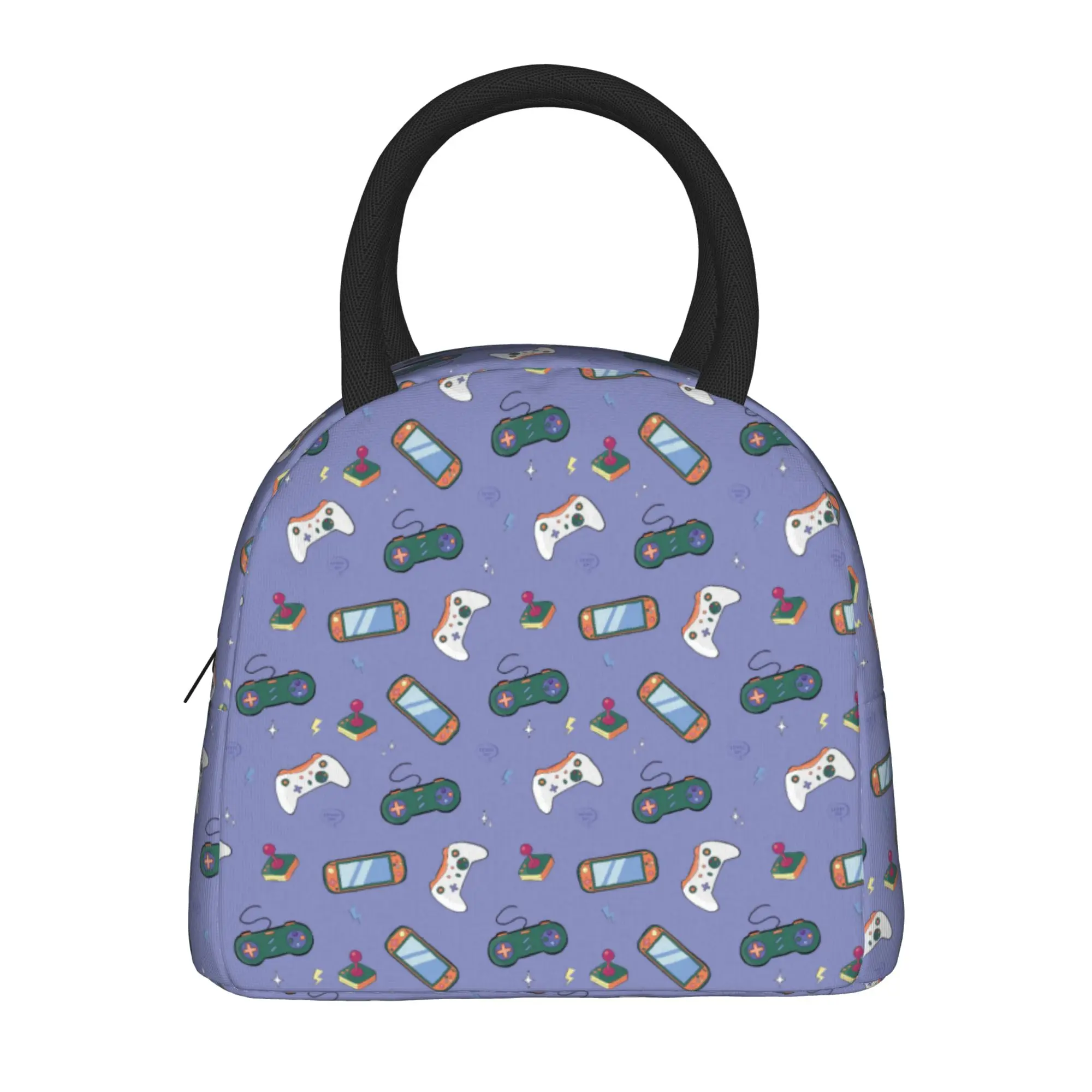 Game Controller Pattern  Insulated Lunch Bag Cooler Bag Lunch Container  Large Tote Lunch Box Food Bag College  Outdoor