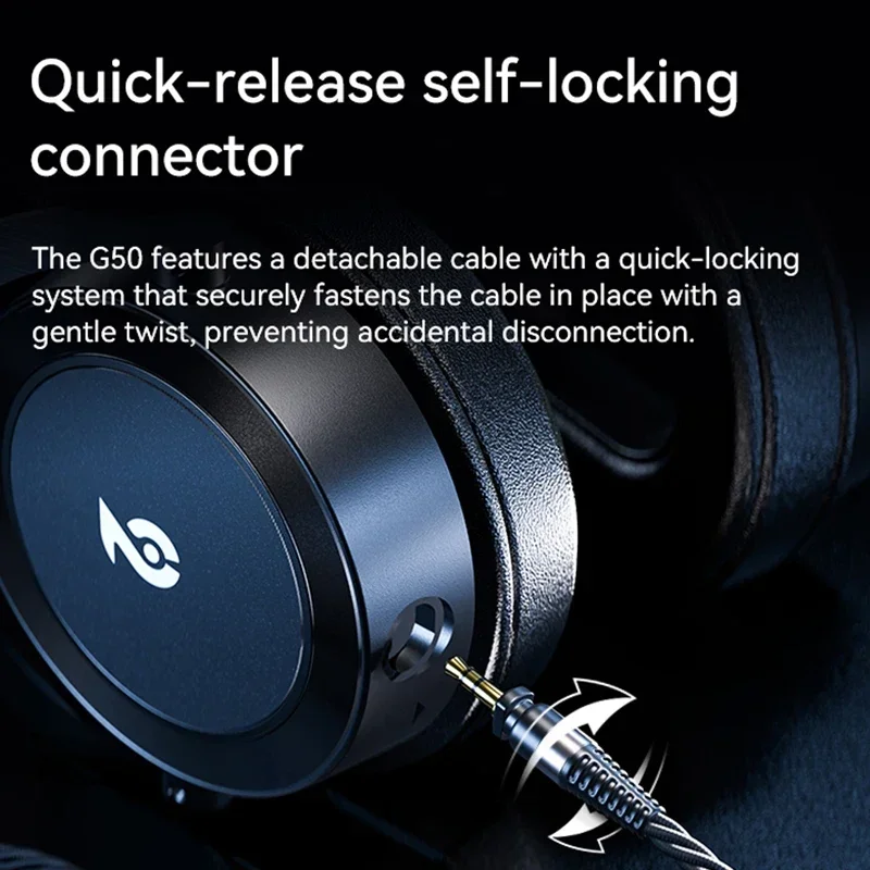 SoncieMeory G50 Head Mounted Earphones Fully Enclosed Noise Reduction Monitoring Earphones HiFi Music Earphones