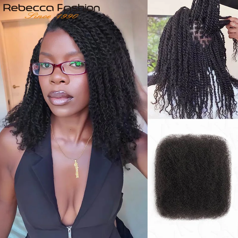 QVR Type 4C Afro Kinky Bulk Braiding Human Hair Extensions For Black Women Braiding and Mini Twists Dreadlock Create Dreadlocks