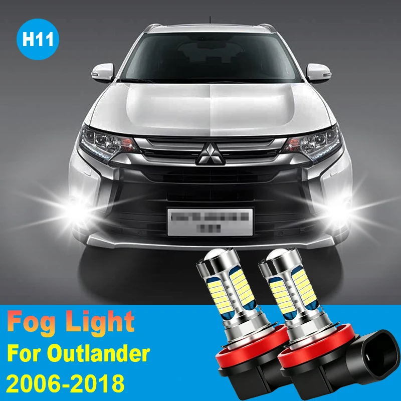 

2pcs 81SMD Front Fog Light Accessories LED Bulb Lamp For Mitsubishi Outlander 2006-2018 2008 2009 2010 2011 2012 2013 2014 2015
