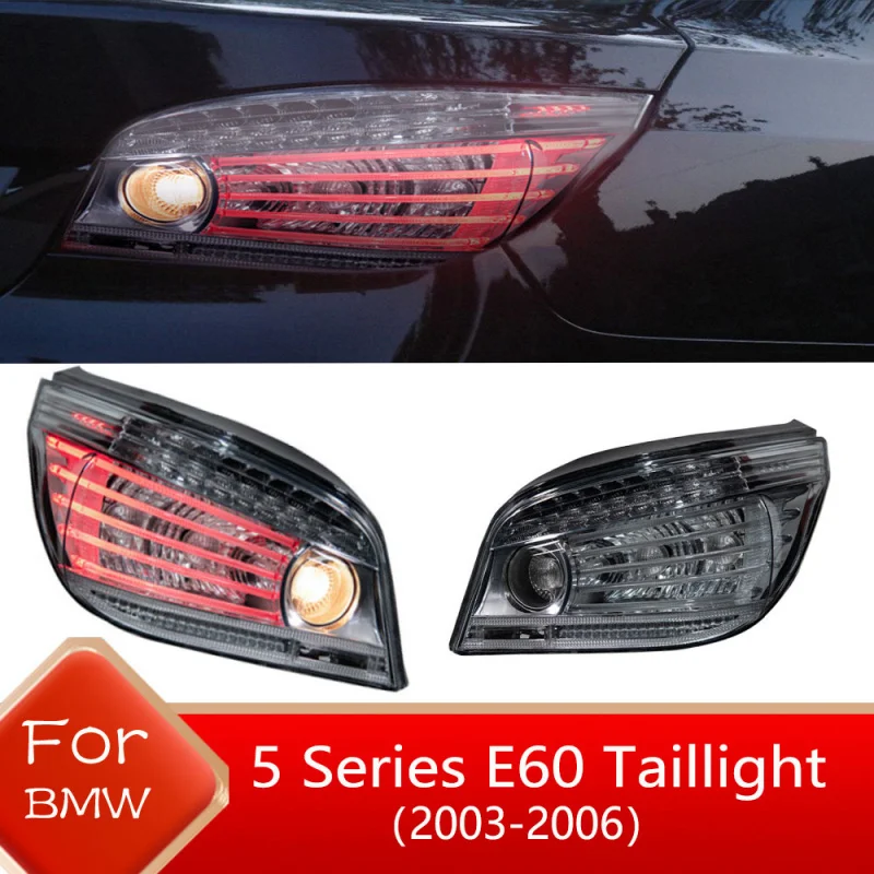 Rear Lights For BMW 5 Series E60 Tail Light 2003-2006 LED High Brightness Running Light With Flowing Warning Light Plug And Play