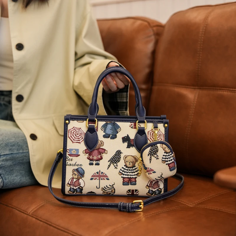 

BeiBaoBao Urban women commuting tote bag,lady's handbag with a coin purse,handbag for office ladies,shoulder crossbody bag purse