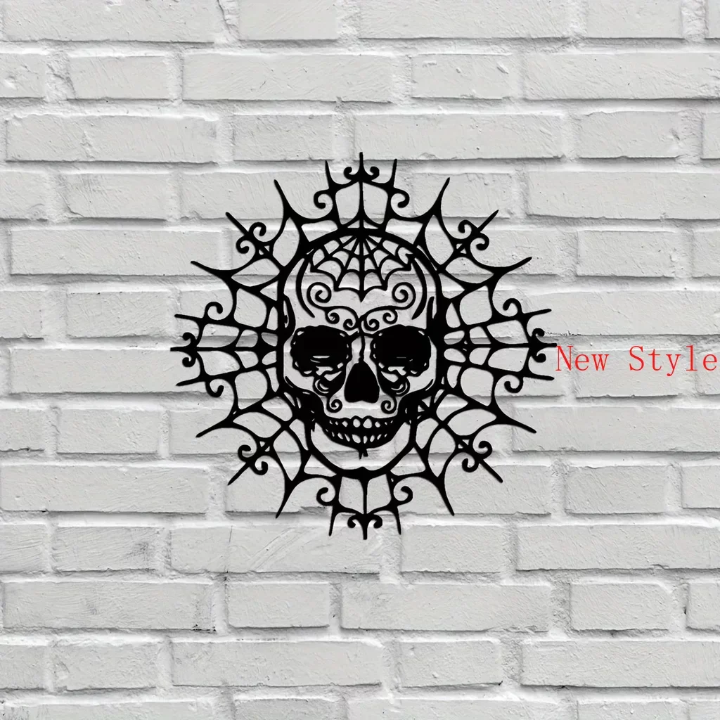 

Skull Wall Decor Metal Home Decor, Modern Wall Hanging Decor, Boys Girls Room Kindergarten Living Room Nursery Bedroom Decor Ho