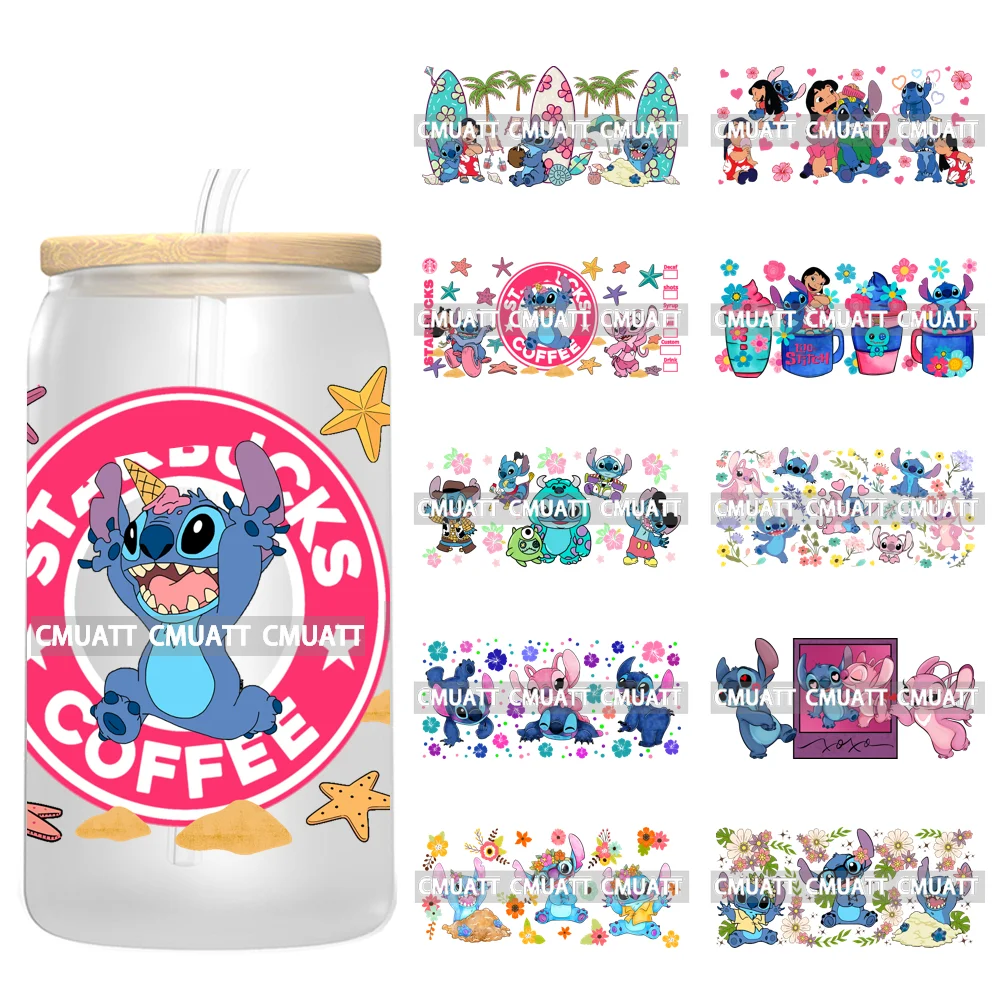 

UV DTF Cup Wrap For 16oz Libbey Glass Sticker DIY Permanent Selfadhesive Waterproof