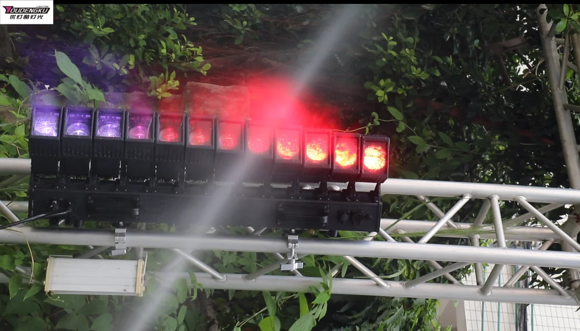 2 pieces Waterproof Beam Multifunctional Strip Light 12x60W RGBW 4in1 Moving Head stage Events Wave LED Bar Wash Zoom lights