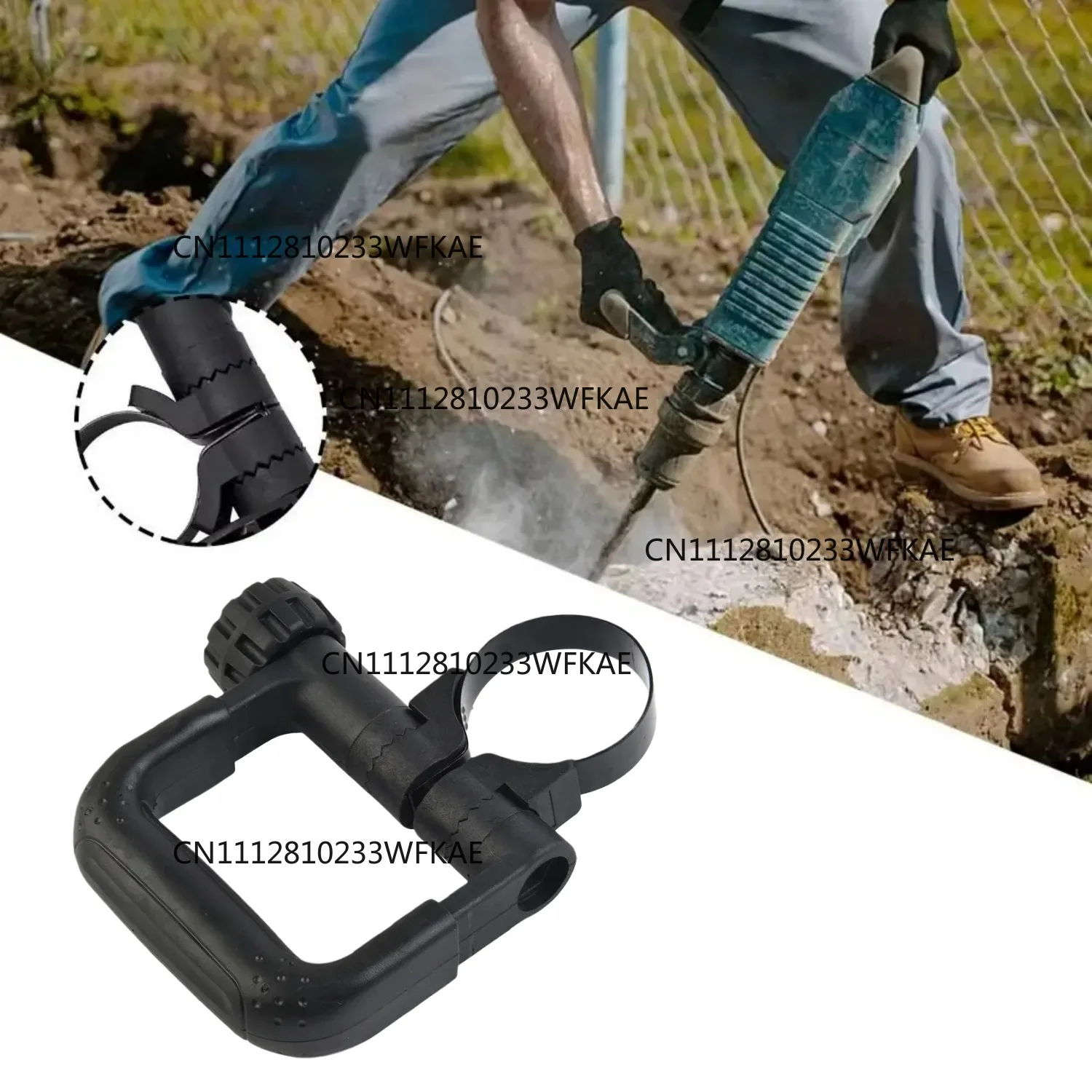 Side Handle For Bosch Rotary Hammer 11316/GSH 11E 2602025076 Black Electric Pickaxe Side Handle Auxiliary Handle Front