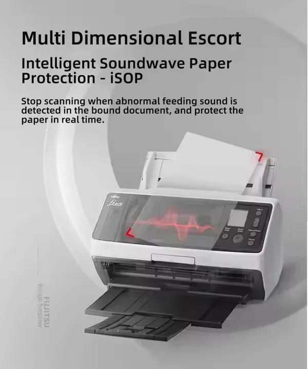 Fujitsu Fi-8190 Network Scanner Automatic Double-Sided Continuous Scanning Color HD Document Book Scanner for A3 A5 Paper Sizes view 3