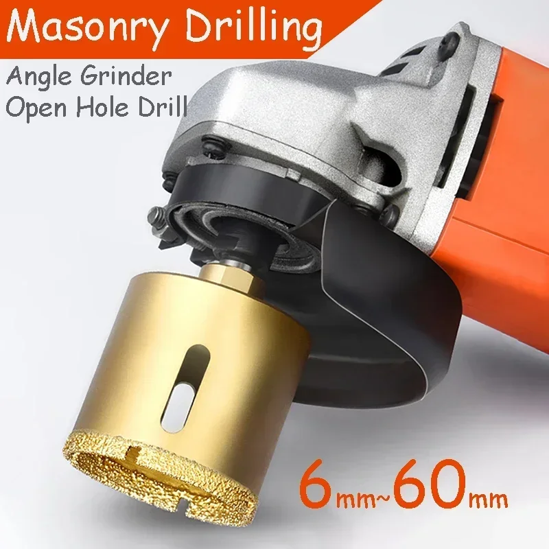 

6mm~60mm Diamond Brazed Core Dry Drill For Porcelain Tiles Marble Glass Granite Hole Saw Cutter Accessories Cutting Cutter