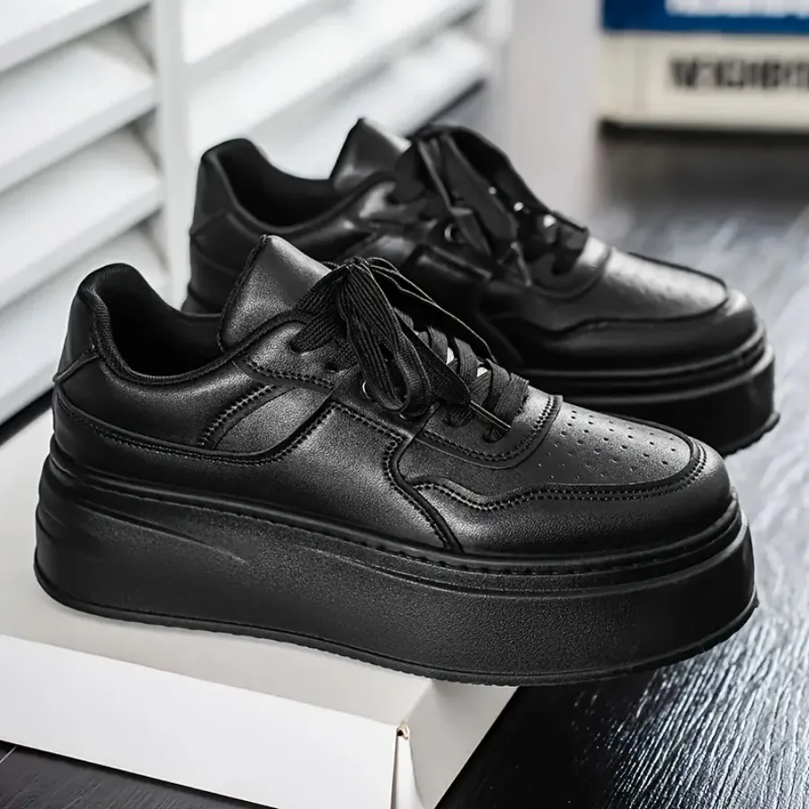 

Men'S White Sneakers Trendy Versatile Thick-Soled Height-Increasing Casual Sports Lightweight High-Value Men'S Shoes