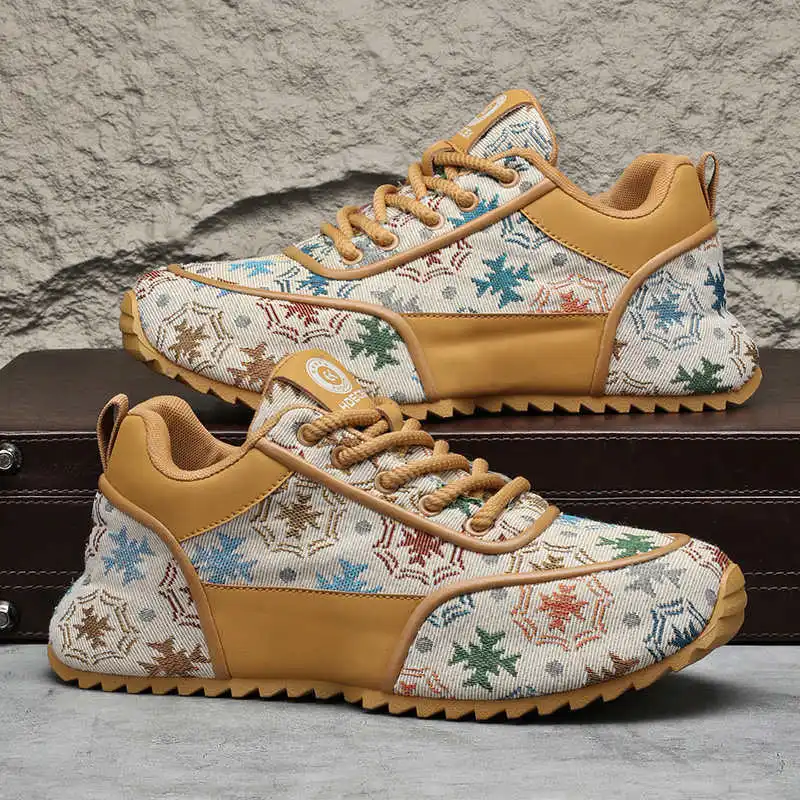 

Мужские повседневные кроссовки на низком толстом каблуке, демисезонные лоферы больших размеров, спортивная обувь для отдыха, брендовые, для перепродажи