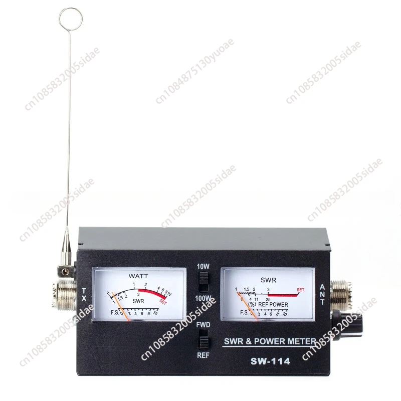 1Set SW-114 SWR/RF/Field Strength Test Power Meter Standing Wave Meter Strength Test Meter For Relative Power 3 Function Analog