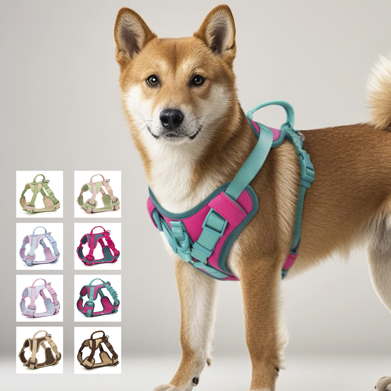 

Dog harness for small medium large dogs Lightweight Breathable No Pull Dog Vest Harness for Adjustable Chest Strap Personalized