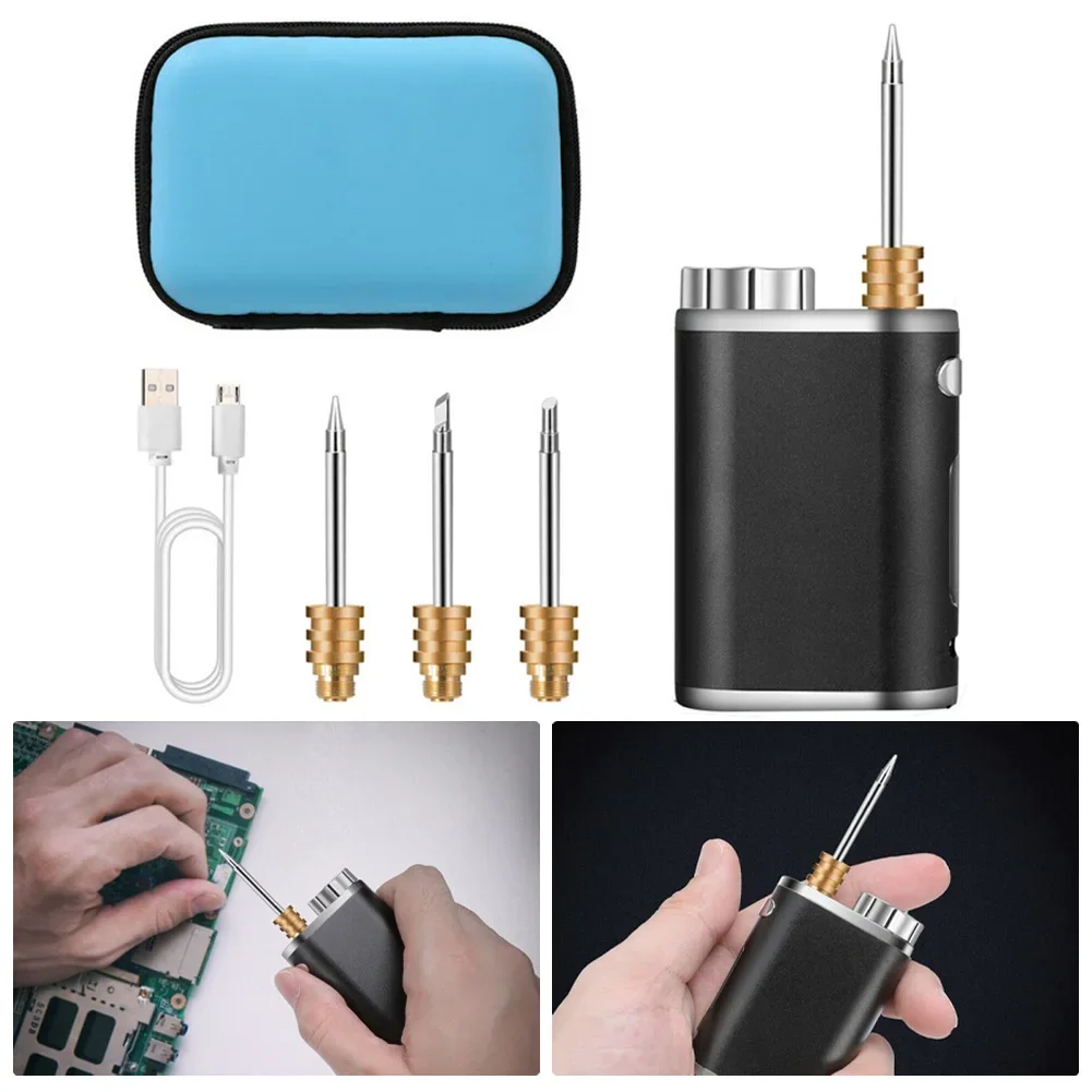Electric Soldering Iron Portable Wireless Charging Soldering Iron With USB Soldering Tool With Soldering Iron Tip Rechargeable