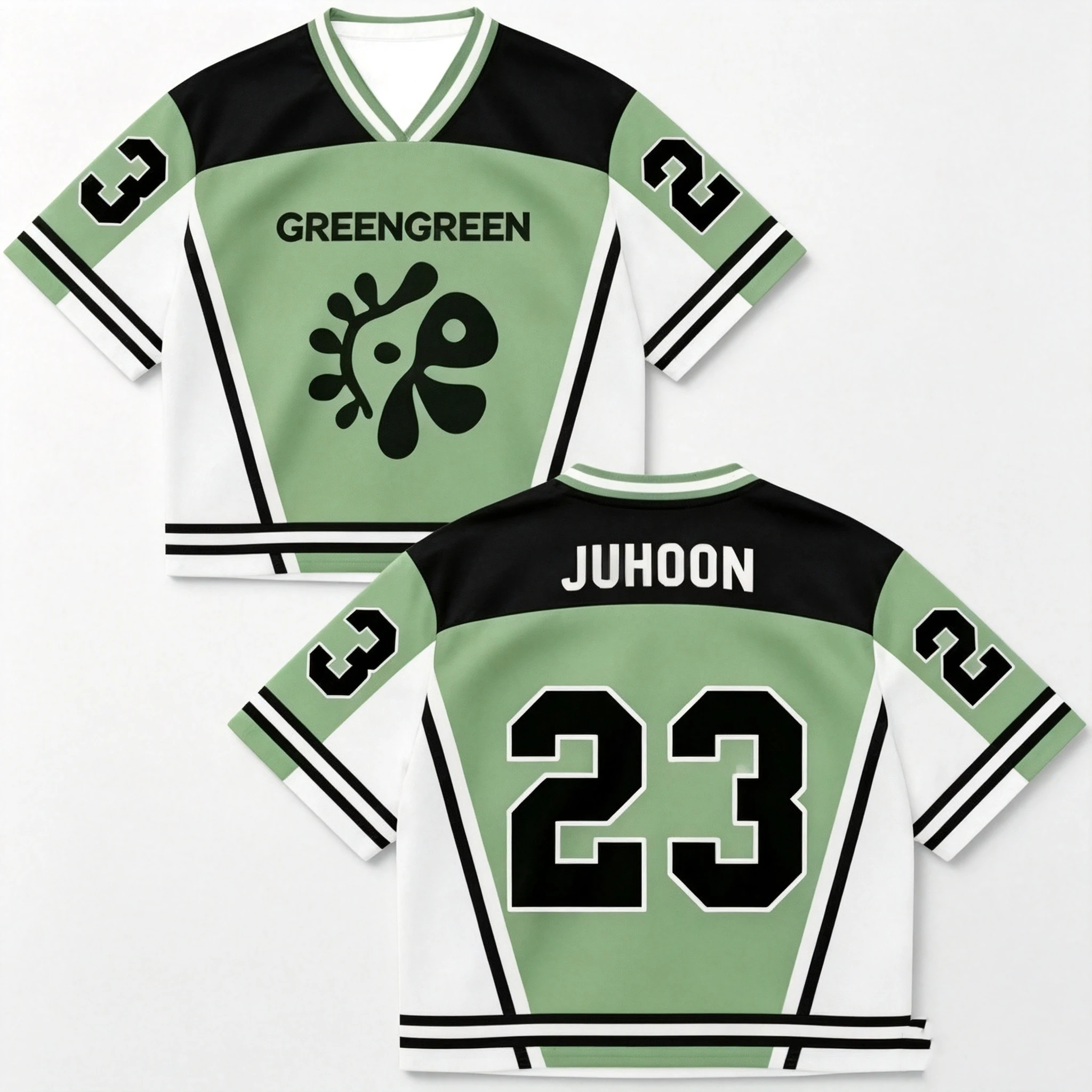 Green Lightning Pattern Cortis Photo Album 3D Printing Family Short Sleeved Martin James Charity Poster Leisure Sports Shirt