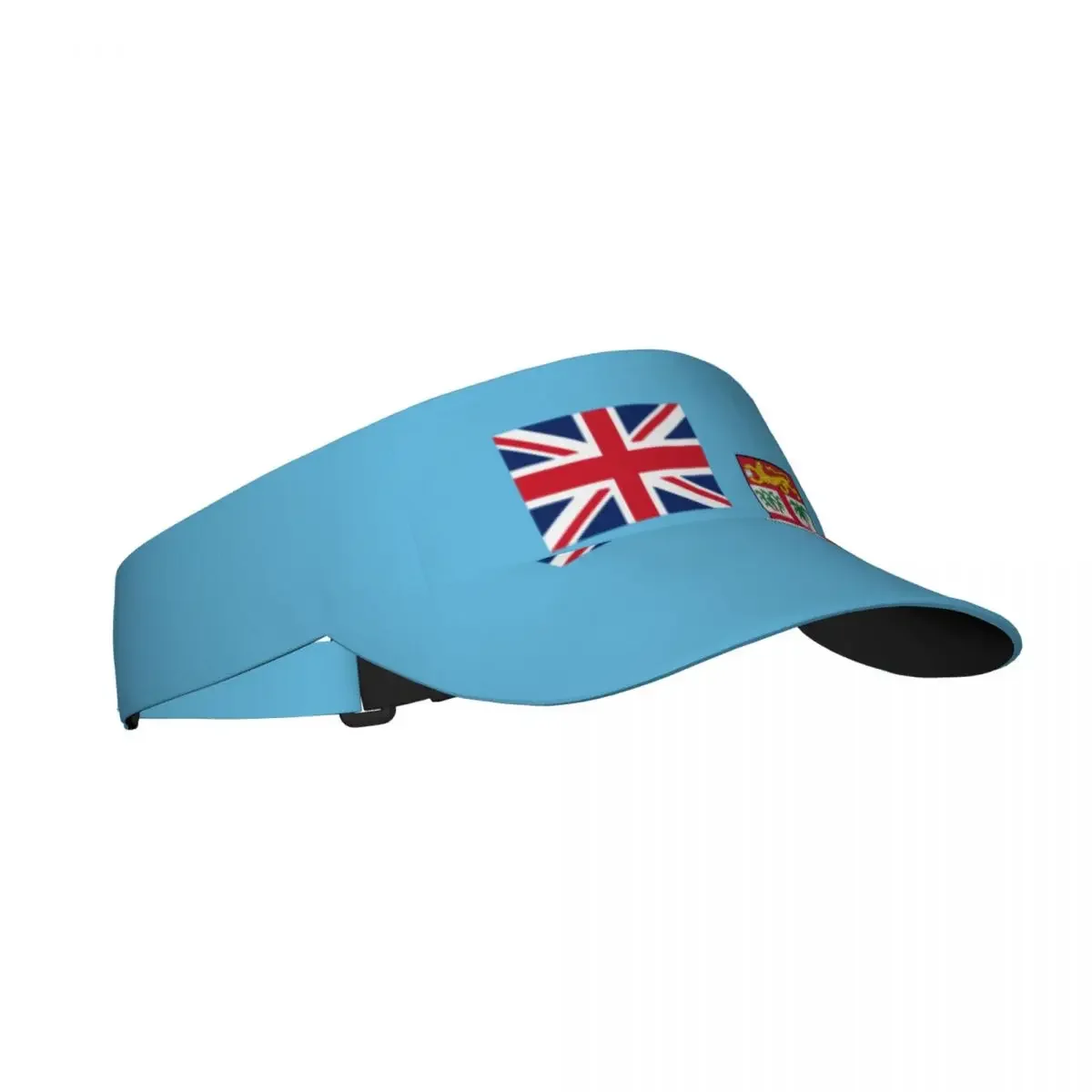 Summer Sun Hat Men Women Adjustable Visor Top Empty Flag Of Fiji Sports Tennis  Running Sunscreen Cap