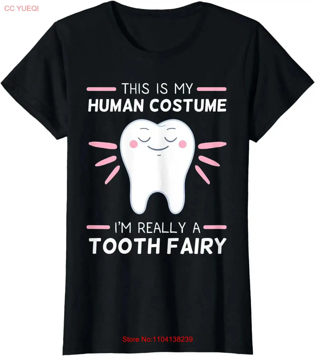 Disfraz de Hada de los dientes, camiseta de dentista higienista Dental