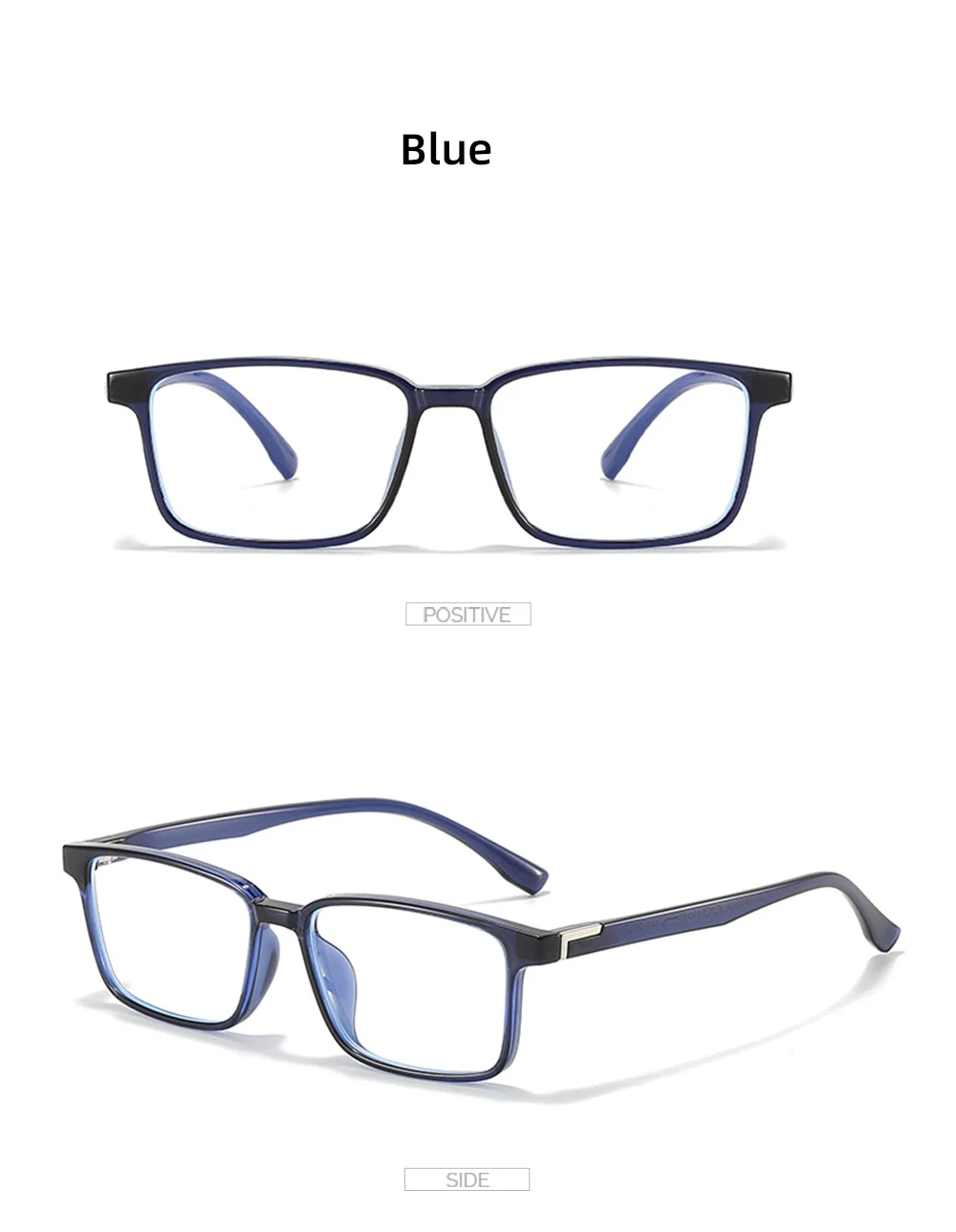 VIVIBEE Klassische quadratische blaues Licht blockierende Brille TR90 Männer Frauen Büro Anti-Licht schwarze Brille Computer-Filterbrille – Detail 14